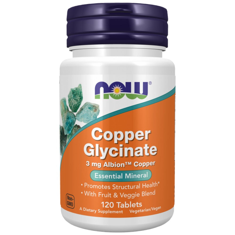 Copper Glycinate 3 mg | Albion™ Copper Bisglycinate - 120 Таблетки