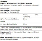 AjiPure L-Arginine With L-Citrulline 60 κάψουλες