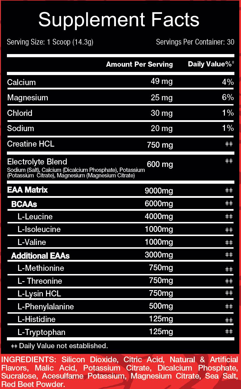 EAA + Creatine HCL 429 γραμμάρια