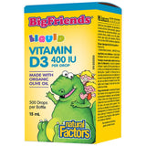 Vitamina D3 lichidă BigFriends pentru copii 400 UI - 15 ml