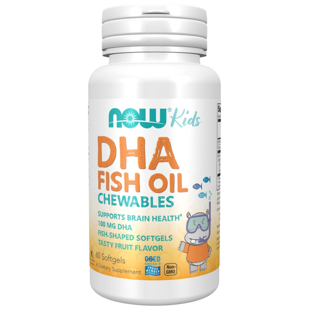 DHA 100 mg Kid's Chewable - 60 дъвчащи дражета