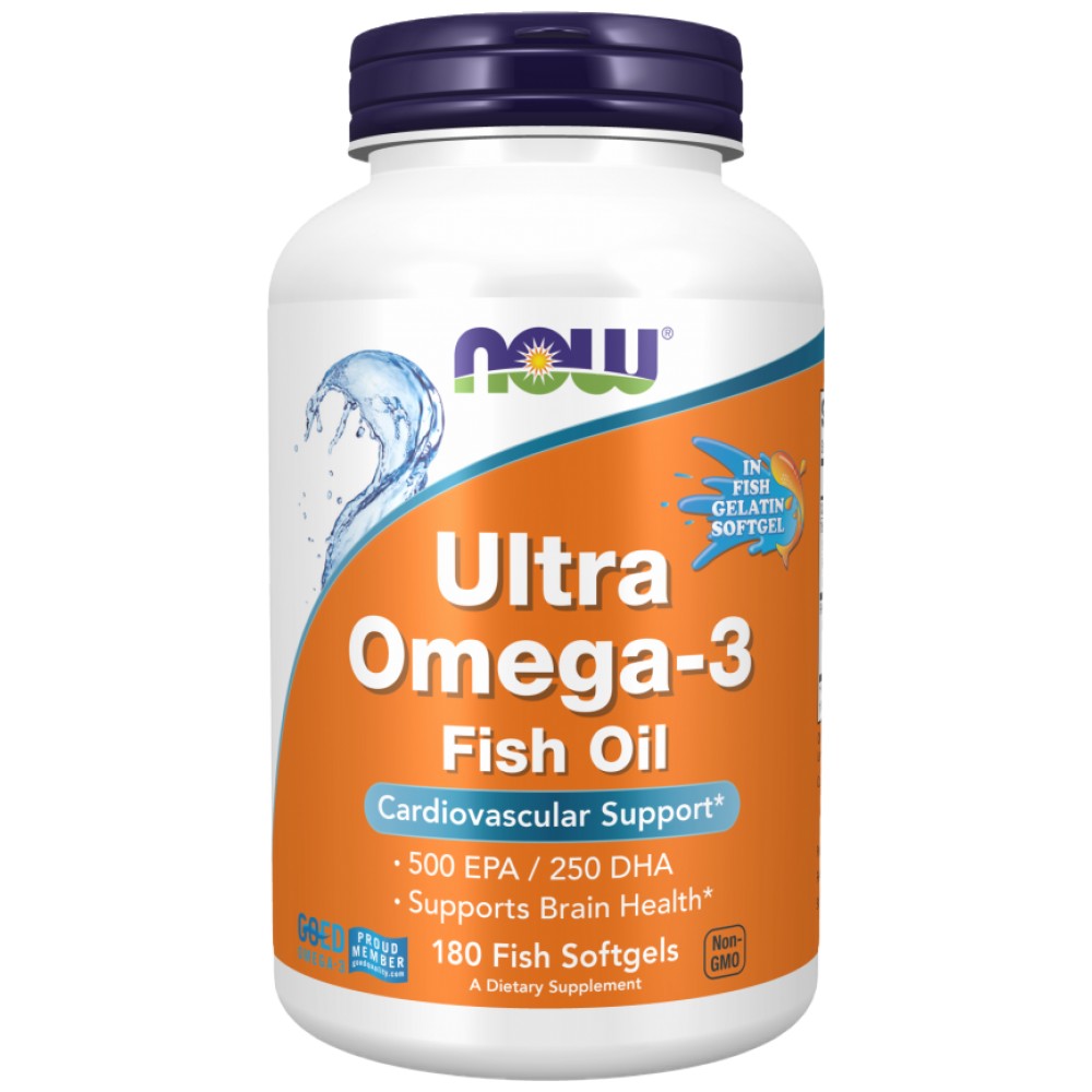 Ultra Omega 3 | Fish Gelatin Softgels - 180 Гел капсули