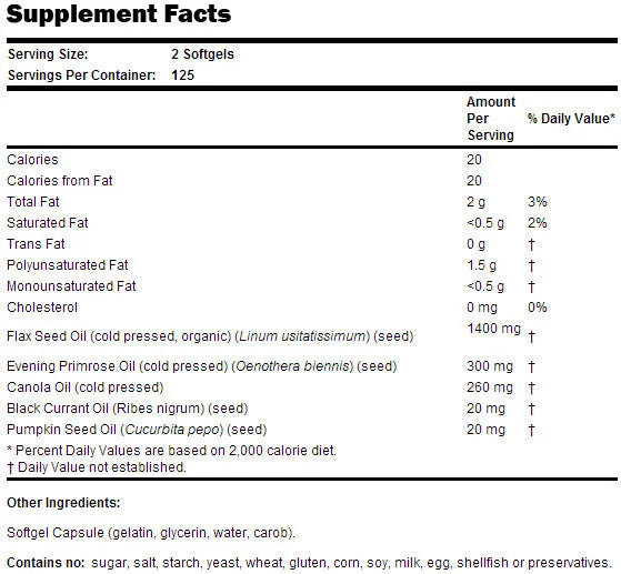 Omega 3-6-9 1000 mg - 250 Гел капсули