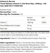 Vitamin C with Rose Hips 1500 mg | Timed Release - 100 Таблетки