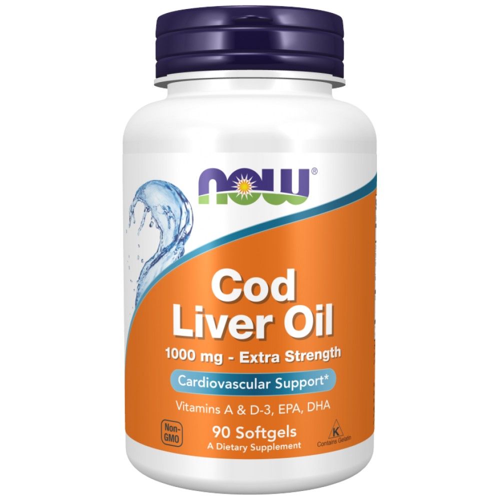 Cod Liver Oil 1000 mg - 90 Гел капсули