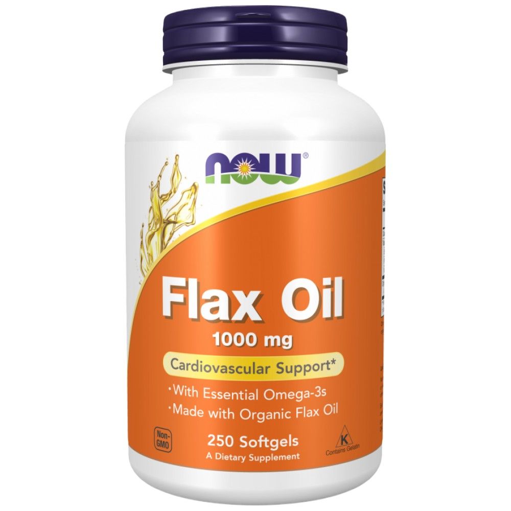 Flax Oil Organic 1000 mg - 100 Гел капсули