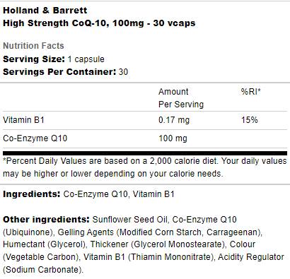 High Strength CoQ-10 100 mg - 30 капсули