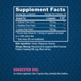 L-Arginine / L-Ornithine / L-Lysine / 100 Caps.