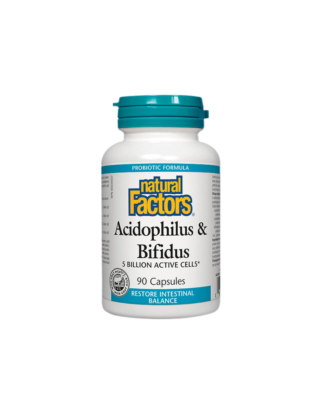 Acidophilus & Bifidus | 5 Billion Active Cells - 90 капсули - Feel You