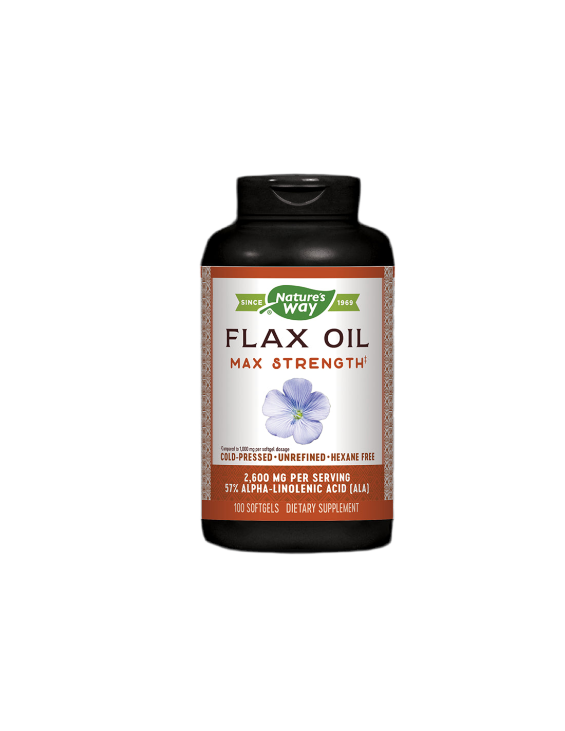 Flax Oil 1300mg High Potency - 100 Гел капсули - Feel You