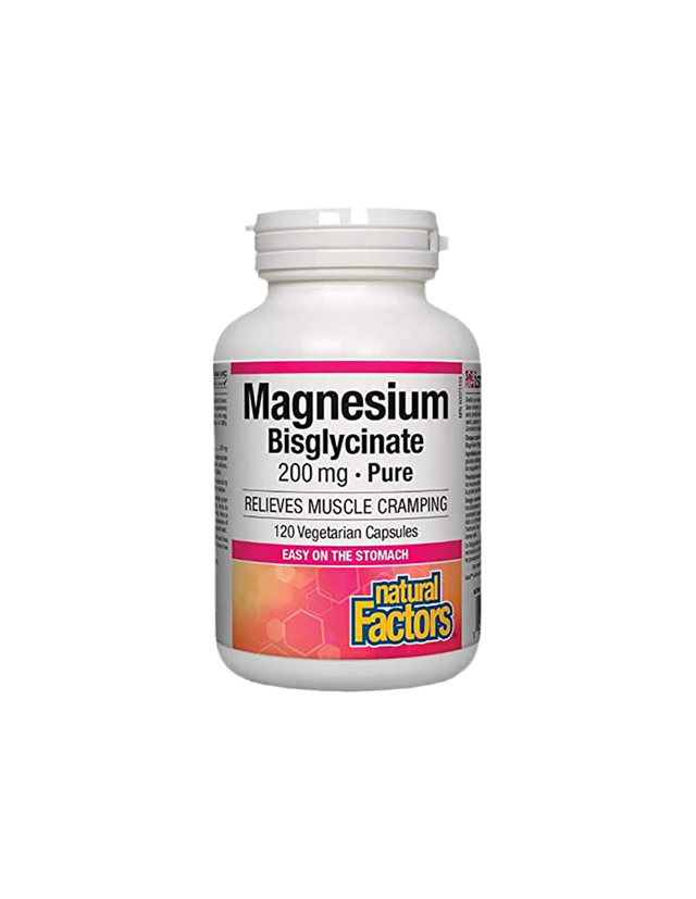 Magnesium Bisglycinate Pure/ Магнезий (бисглицинат) 200 mg х 120 капсули Natural Factors - Feel You