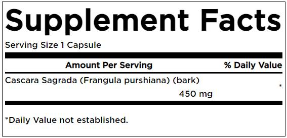 Cascara Sagrada 450 mg 100 капсули