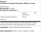 Full Spectrum Oregon Grape Root 400 mg 60 κάψουλες