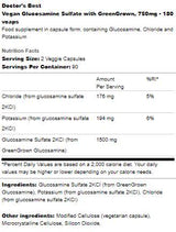 Sulfat de glucozamină vegan 750 mg | Cu GreenGrown - 180 de capsule