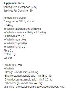 Super Strong Omega + D3 3500 mg - 250 мл