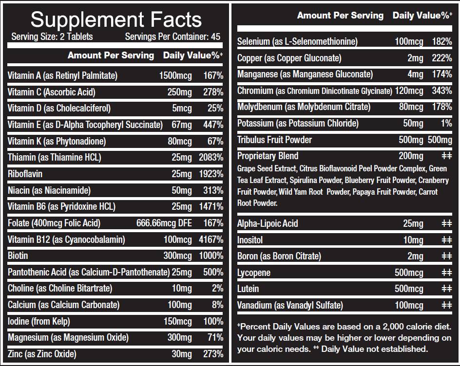 Tablete multivitamine 90 tablete