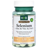 Selenium 100 mcg + Zinc & Vits A, C & E - 120 Таблетки