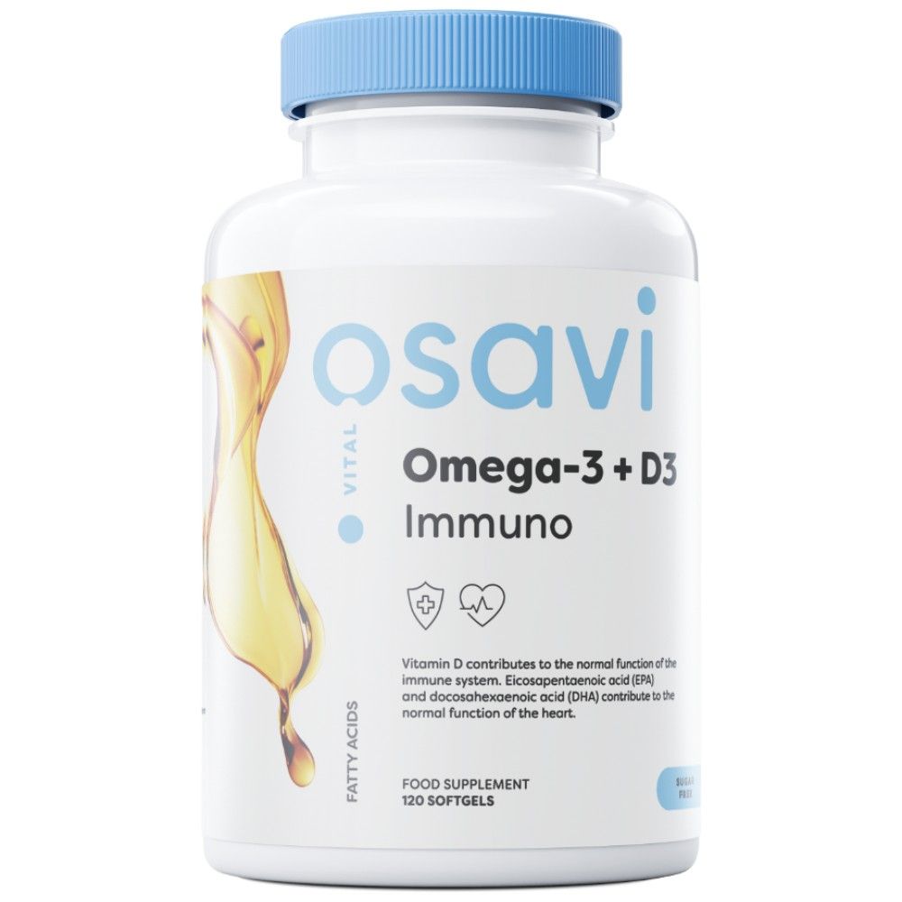 Omega-3 + D3 Immuno - 120 Гел капсули