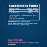 Sports Creatine Monohydrate 500mg / 200 Caps.