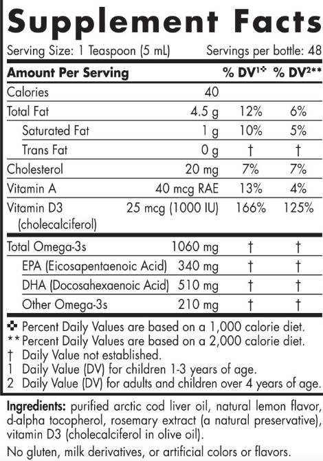 Arctic-D Cod Liver Oil Liquid 850 mg - 237 мл