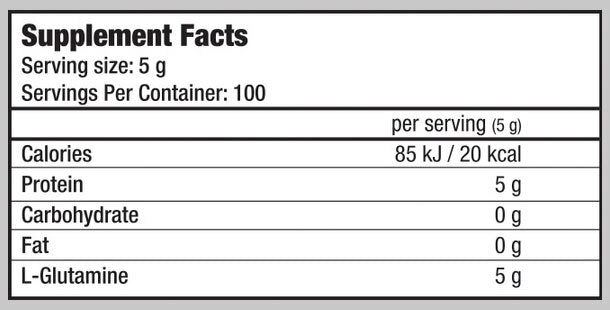 BIOTECH USA 100% L-Glutamine 0.500 кг