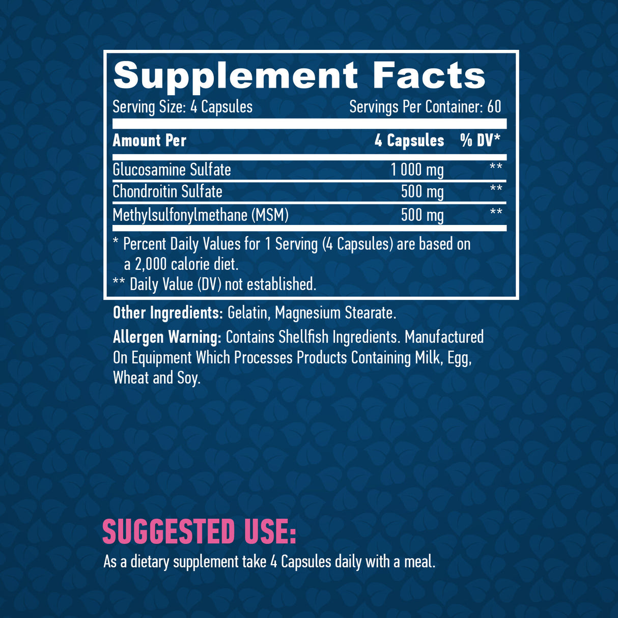 Glucosamine Chondroitin & MSM Complex / 240 Caps.