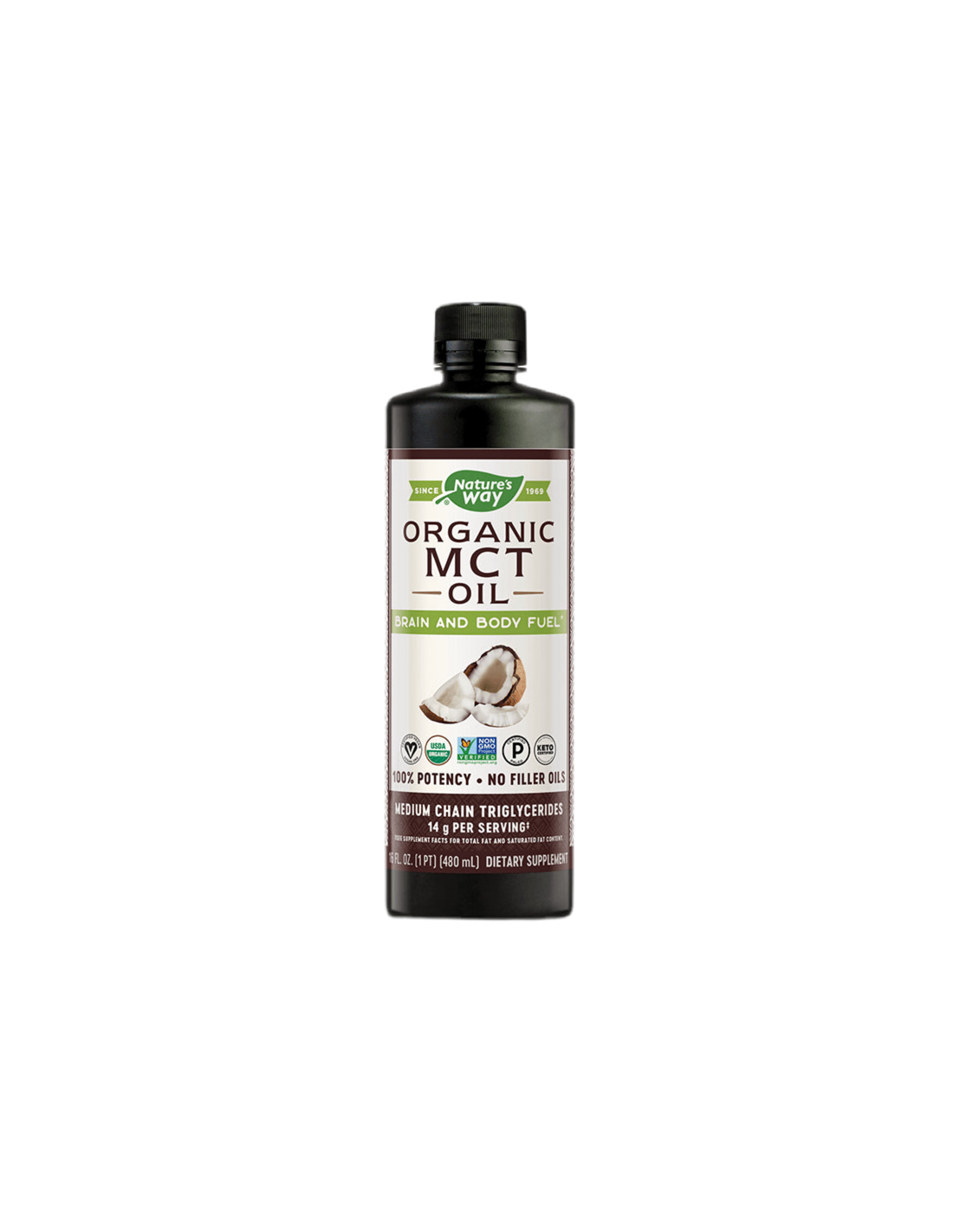 MCT Oil 100% Organic - 480 мл - Feel You