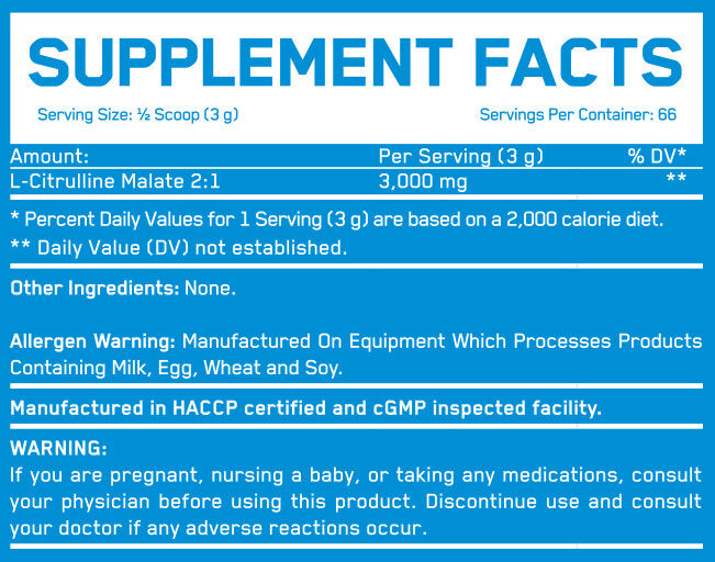 Citrulline Malate 3000™ - 200 γραμμάρια