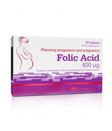 Фолиева Киселина 400 мкг / Folic Acid - 30 таблетки OLIMP