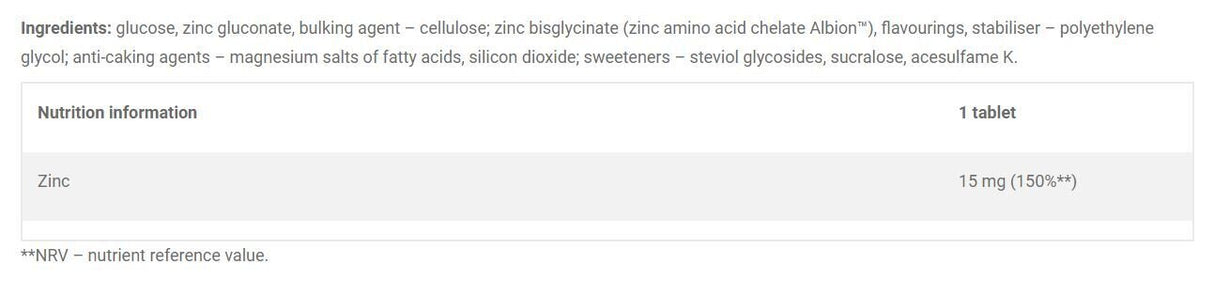 Ψευδάργυρος 15 mg / ZINXAVir Immuno 30 μασώμενα δισκία OLIMP