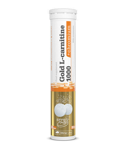 Gold L-carnitina 1000 + Crom 20 Tablete Efervescente OLIMP