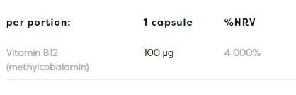 Methyl-B12 100 mcg - 120 капсули