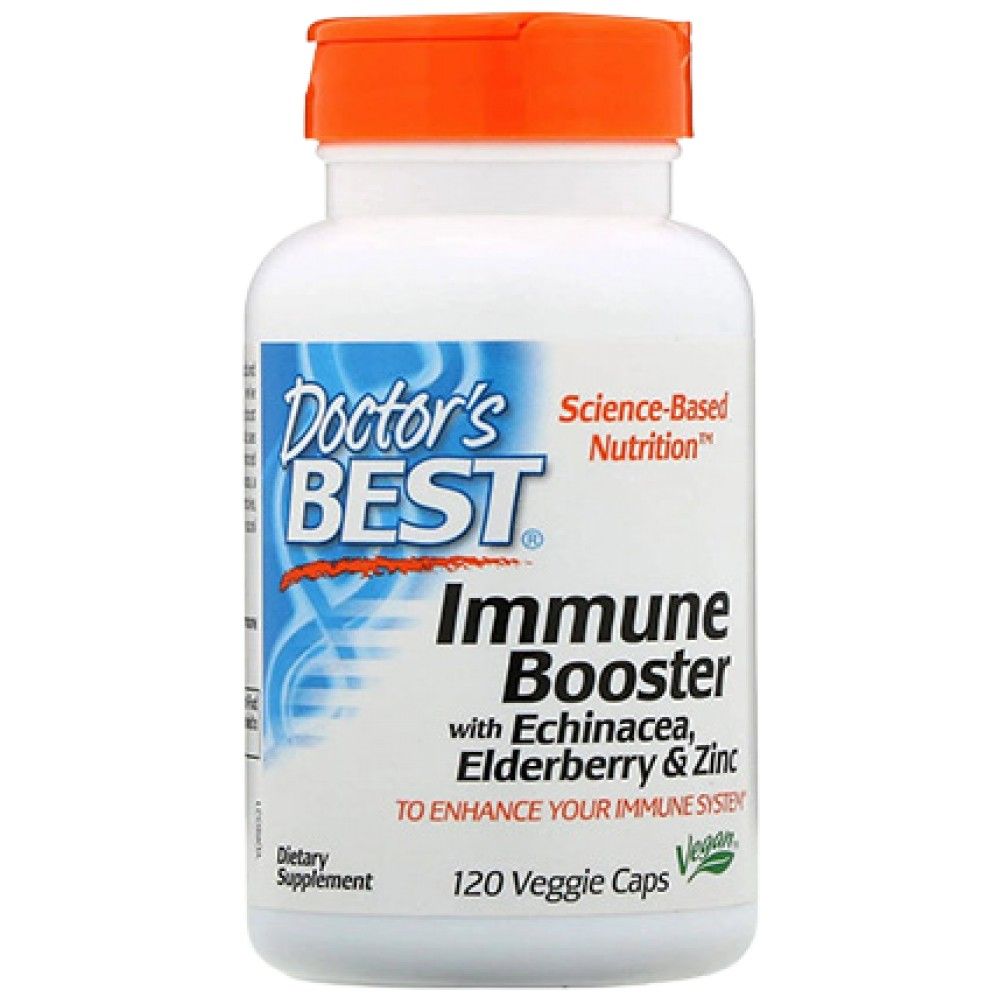 Immune Booster | With Echinacea, Elderberry Extract and Zinc - 120 капсули