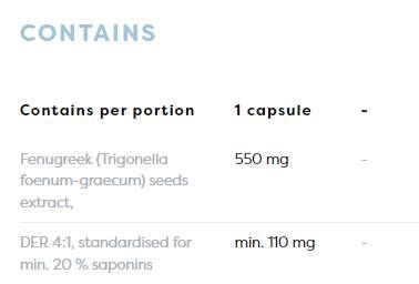 Fenugreek 550 mg - 60 капсули