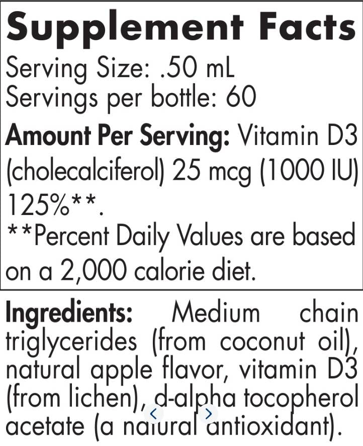 Plant-Based Vitamin D3 Liquid - 30 мл