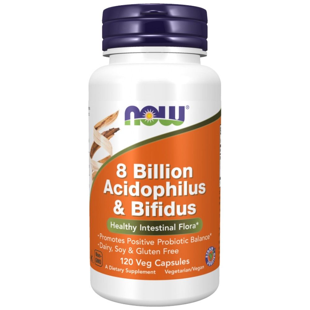 8 Billion Acidophilus & Bifidus - 120 капсули