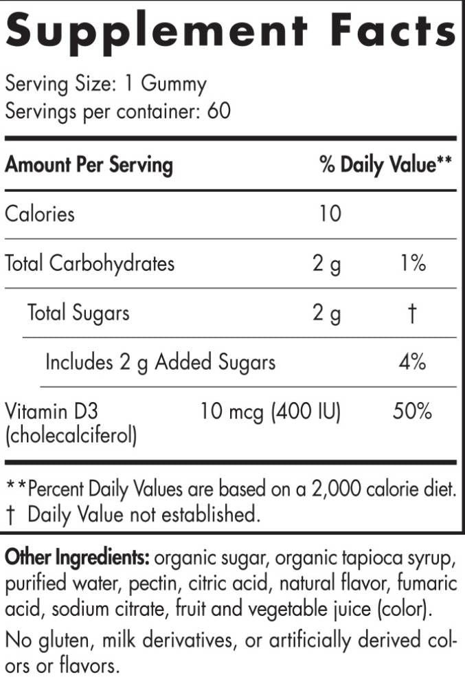 Vitamin D3 Gummies Kids 400 IU - 120 желирани бонбони