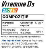 Vitamin D3 2500 IU 30 Гел капсули