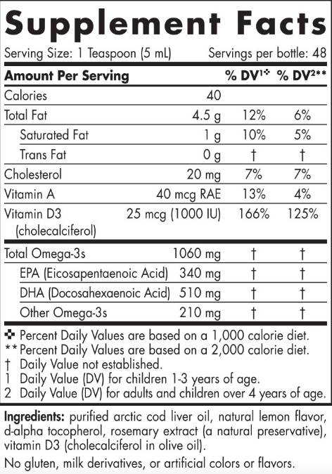 Arctic Cod Liver Oil 1060 mg - 237 мл