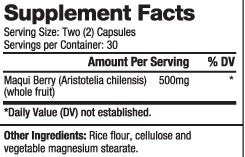Maqui Berry 500 mg / 60 Caps