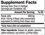 Royal Jelly 500 mg / 60 Softgels