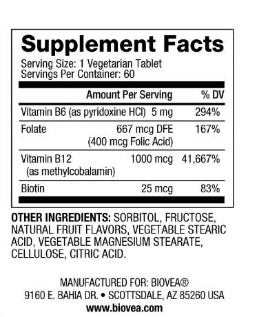 Vitamin B12 1000 Methylcobalamin Fast Dissolve / 100 Tabs - 0