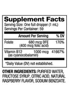 Vitamin B12 and Folic Acid Drops 1000 mcg / 60 ml