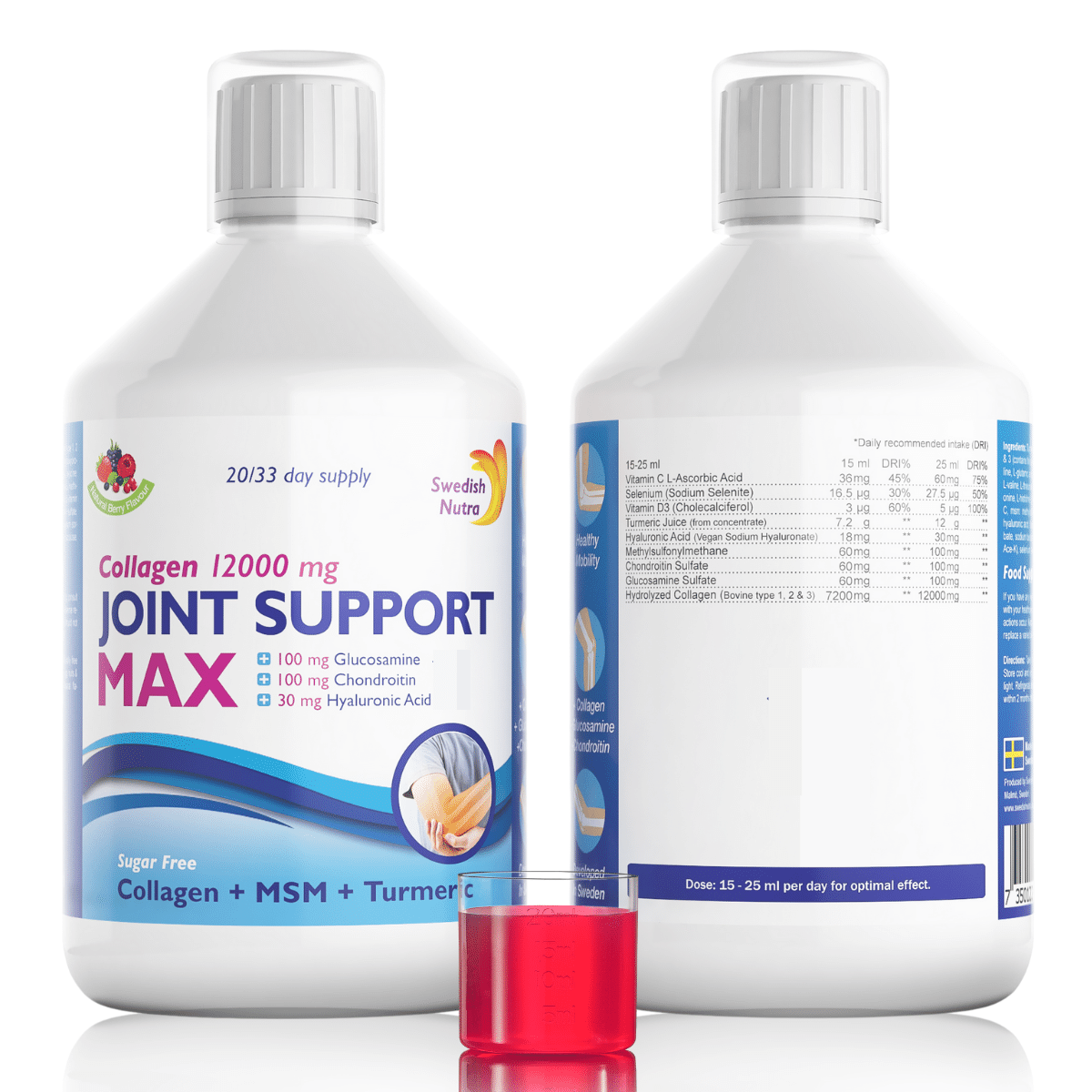 Течен колаген за стави Joint Support MAX 12000 MG - 500 мл