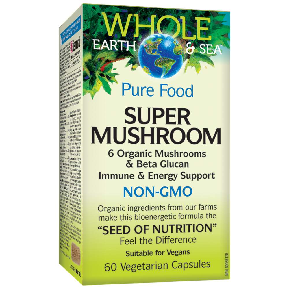 Pure Food Super Mushroom NON-GMO 60 капсули