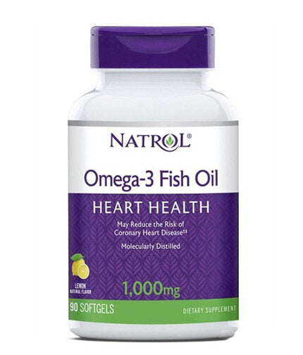 Omega-3 Fish Oil 1000mg.  60 Softgels