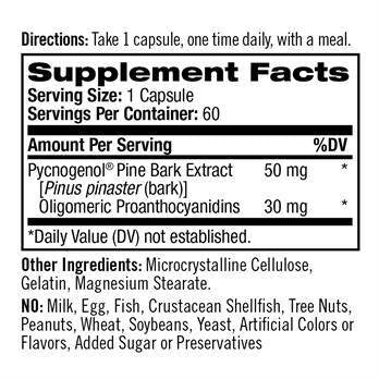 NATROL Pycnogenol 50 mg 60 Caps