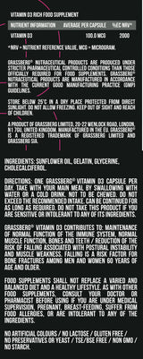 GRASSBERG Vitamin D3 4000 IU  90 Softgels