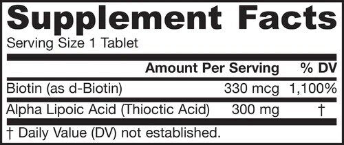 Alpha Lipoic Sustain 300 mg - 120 tablete