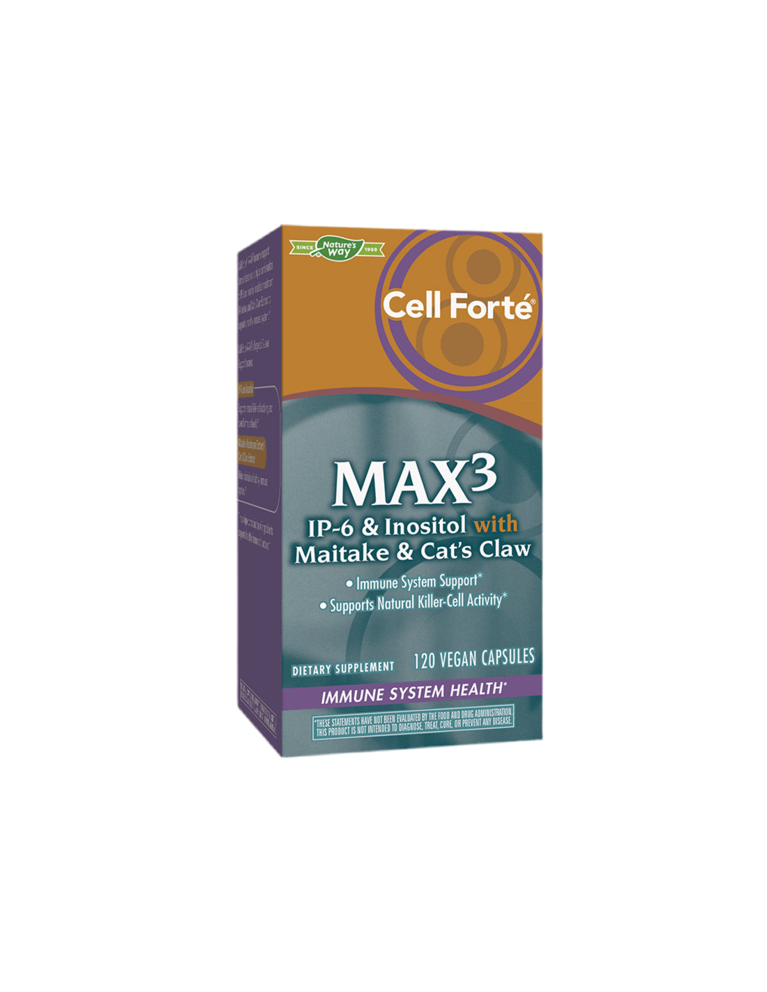 Cell Forté MAX³ (IP-6, инозитол, майтаке и котешки нокът) Nature’s Way - Feel You